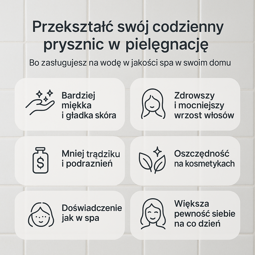 skinee filtrowana głowica prysznicowa