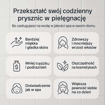 skinee filtrowana głowica prysznicowa